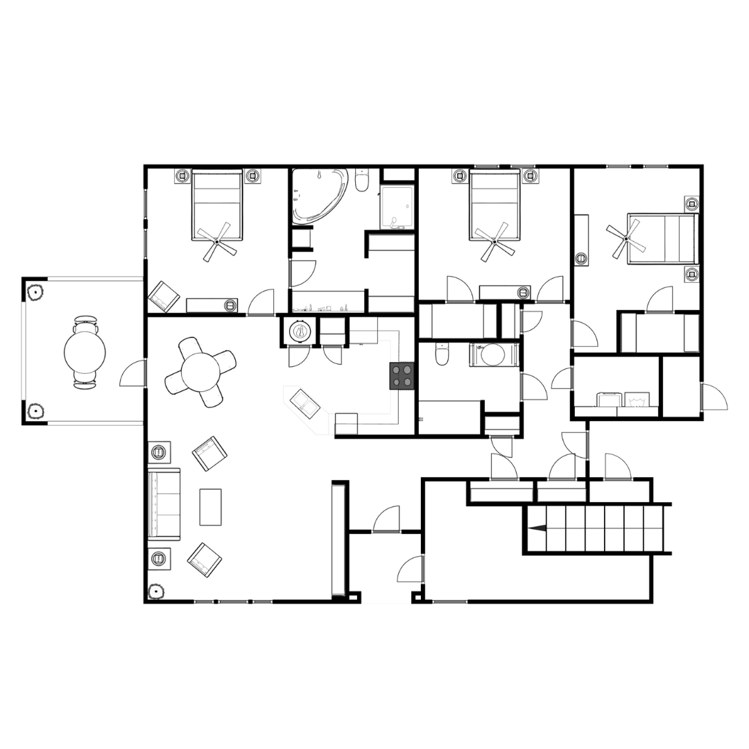 Cypress floor plan drawing